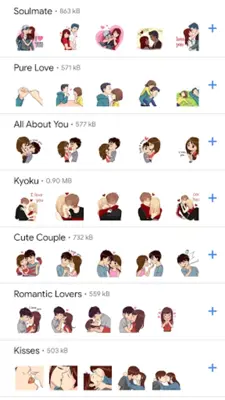 Stickers for WhatsApp Love android App screenshot 1