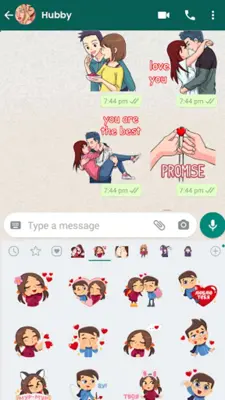 Stickers for WhatsApp Love android App screenshot 6